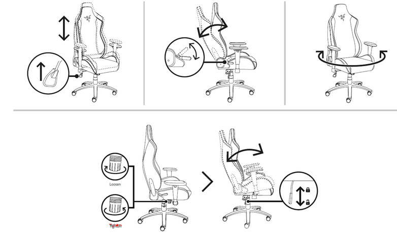 RAZER - ISKUR X - UTILISATION UTILISATION