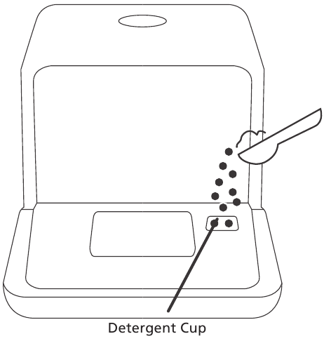 Ajout de d&eacute;tergent