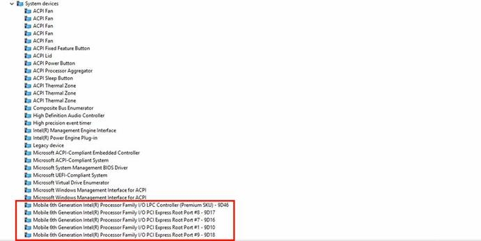 Identification du chipset dans le Gestionnaire de p&eacute;riph&eacute;riques sous Windows 10