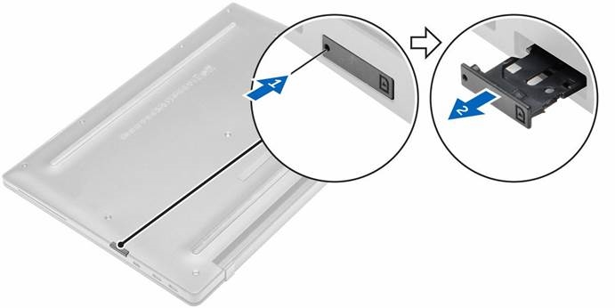 Installation de la carte micro Subscriber Identification Module (SIM)