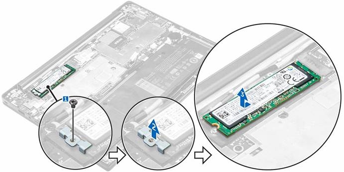 Retrait du disque SSD (Solid State Drive) - &Eacute;tape 2
