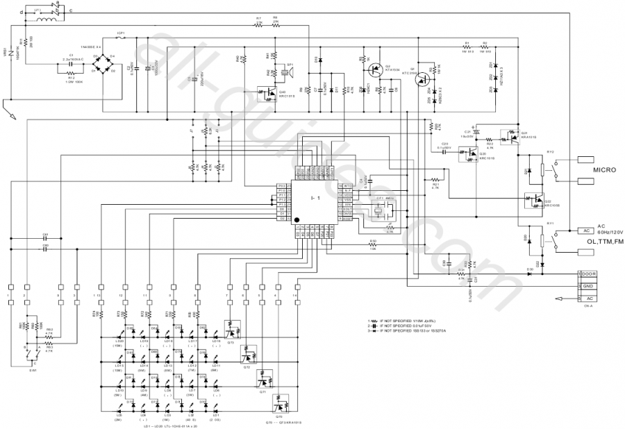 SCH&Eacute;MAS DE CIRCUITS - Circuit du Panneau de Commande