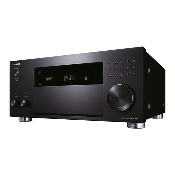 Onkyo TX-RZ900 Manuels