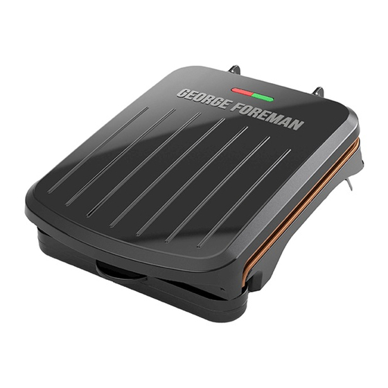 George Foreman GRS040 Série Manuels