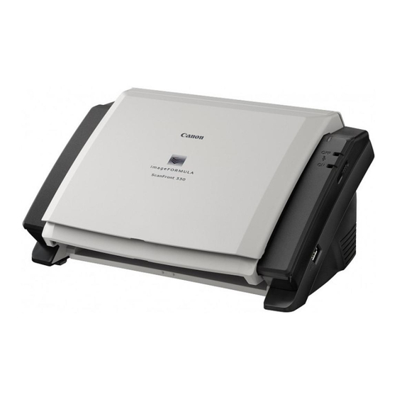 Canon imageFormula ScanFront 330 Manuels