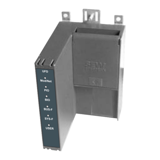 Devicenet Module Sew SEW EURODRIVE DEVICENET UFD11A MANUEL Télécharger le Pdf | ManualsLib