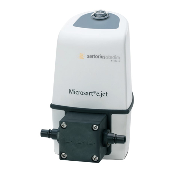 Sartorius Microsart e.jet Manuels