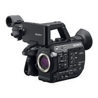 Sony PXW-FS5 Manuel De L'utilisateur
