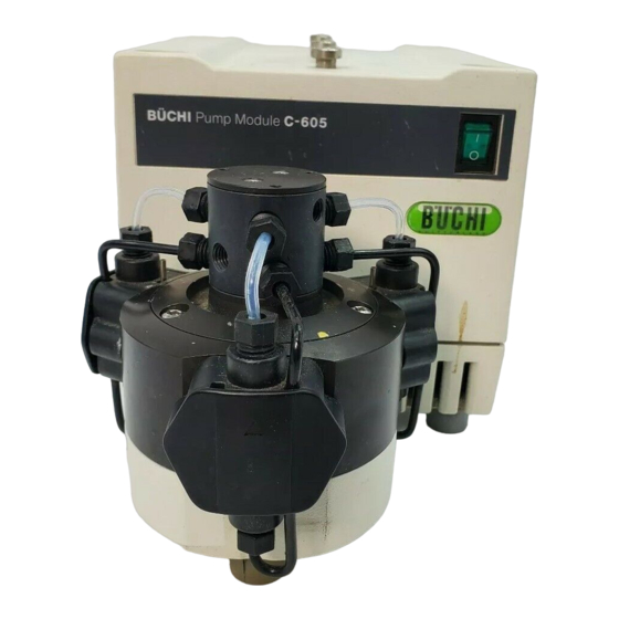 Buchi Pumpmodul C-601 Manuels