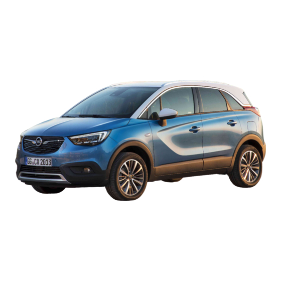 Triangle De Présignalisation; Trousse De Secours - Opel CROSSLAND X ...