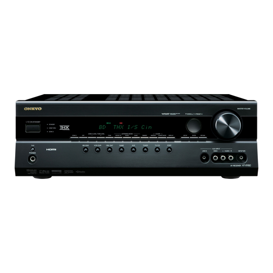 Onkyo HT-R980 Manuels