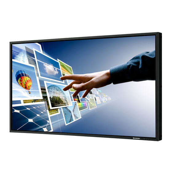 Sharp PN-A601 Manuels