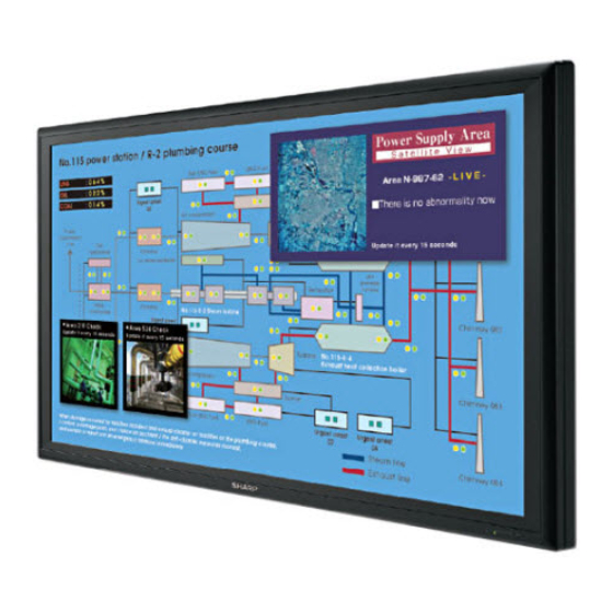 Sharp PN-G655E Manuels