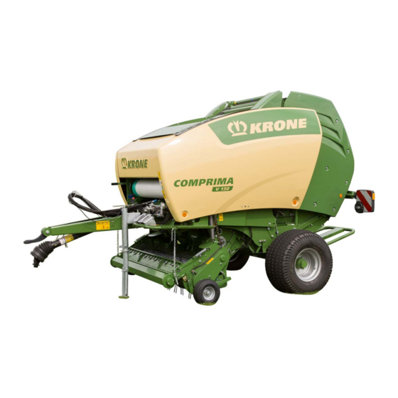 Krone Comprima V 150 Manuels