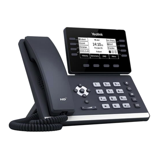 YEALINK T53 MODE D'EMPLOI Télécharger le Pdf | ManualsLib