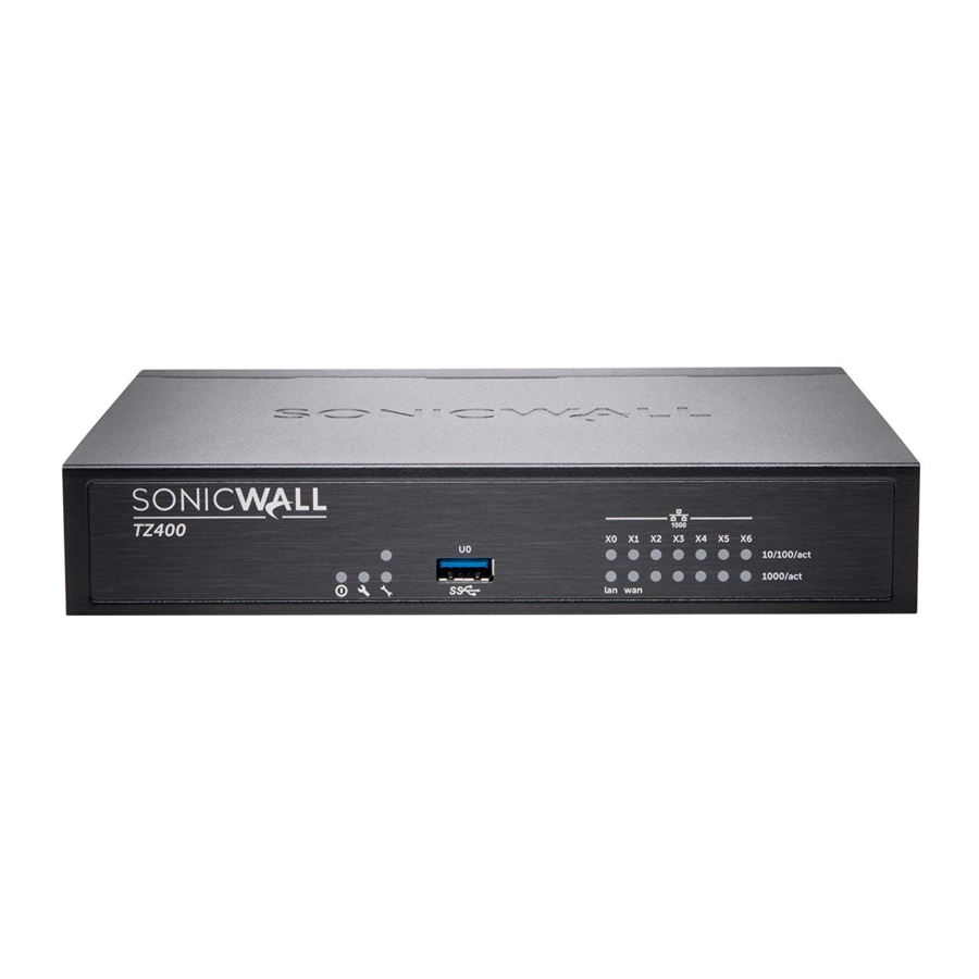 Tz 400 Rasper Dell SonicWALL TZ400 / TZ400 W - Guide de démarrage rapide du pare-feu ...