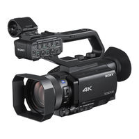 Sony PXW-Z90V Mode D'emploi