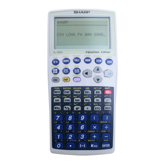 Sharp CE-LK2 Manuels
