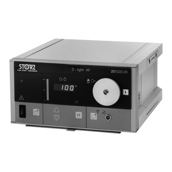 Storz D-light AF Manuels