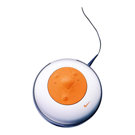 Philips Portable Sport Audio psa cd Manuels
