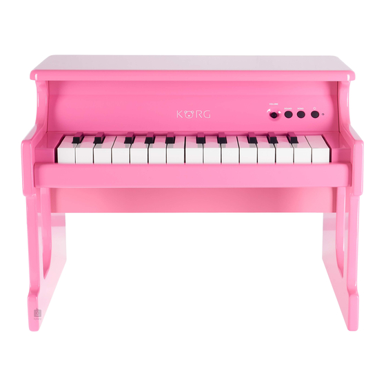 Korg tinyPIANO Manuels