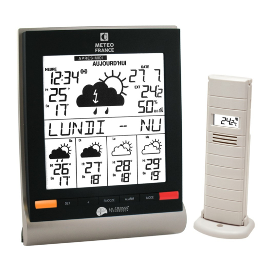 LA CROSSE TECHNOLOGY STAR METEO WD 9541 MANUEL D'UTILISATION ...