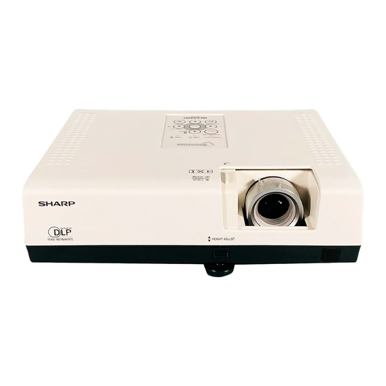 Sharp Notevision XR-55X Manuels