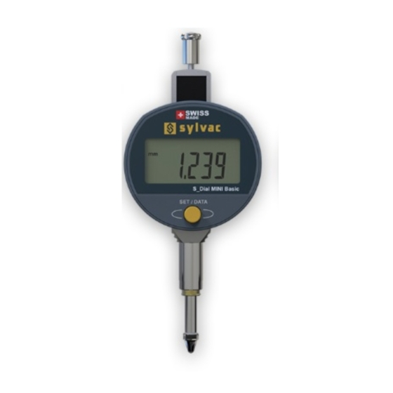 sylvac Dial Mini Manuels